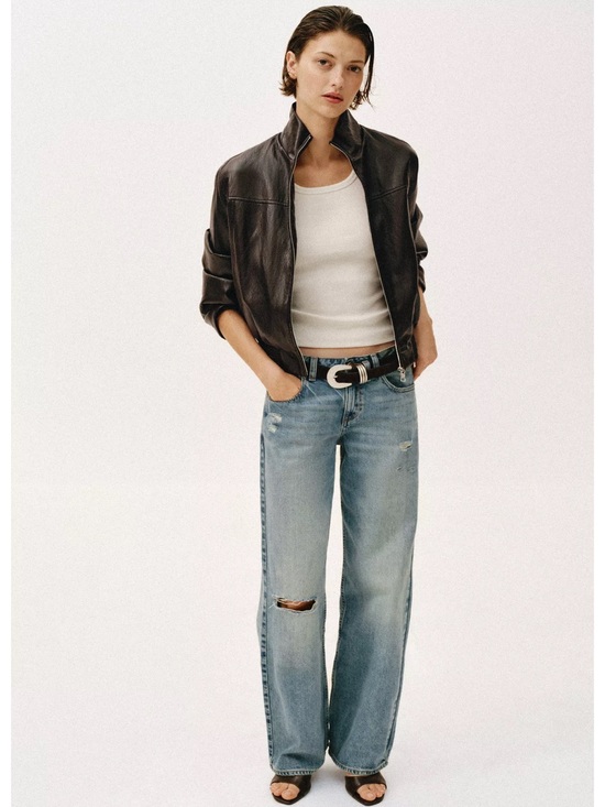 Zara Jackets & Blazers - ✨SALE✨ ZARA FAUX LEATHER CROPPED BOMBER JACKET ✨SALE✨